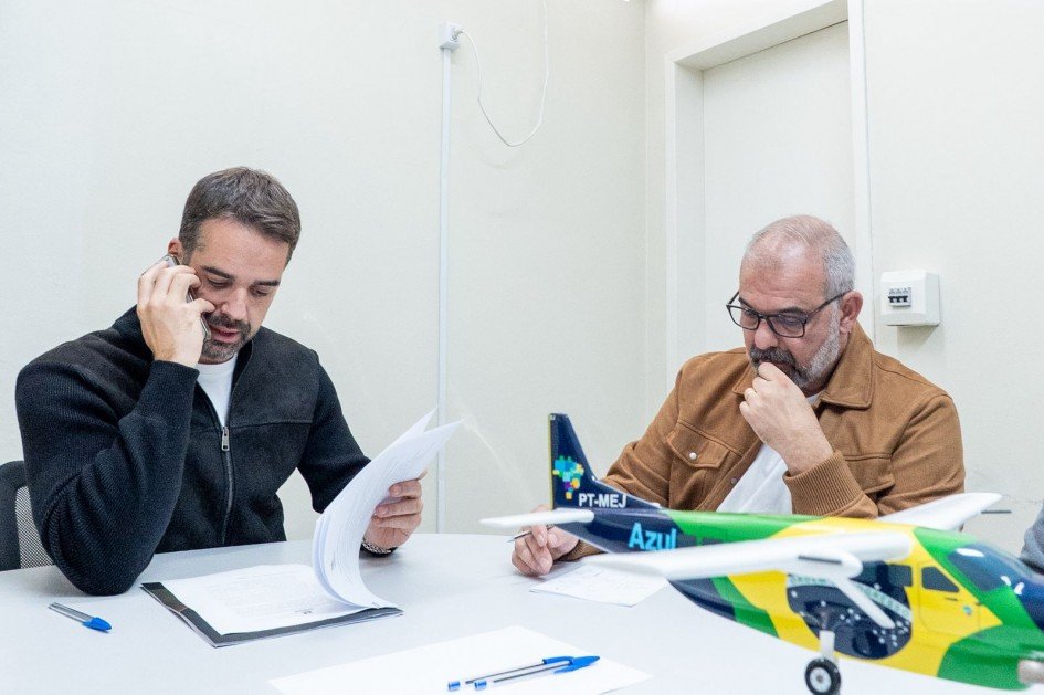 Leite trata em Santa Maria da ponte da RSC-287 e da ampliação do aeroporto