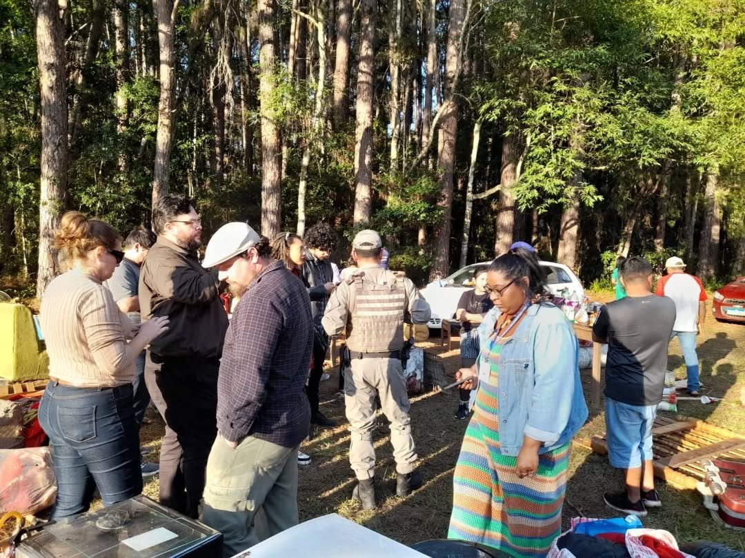 Povos indígenas permanecem em área da Fepagro e aguardam diálogo com o governo