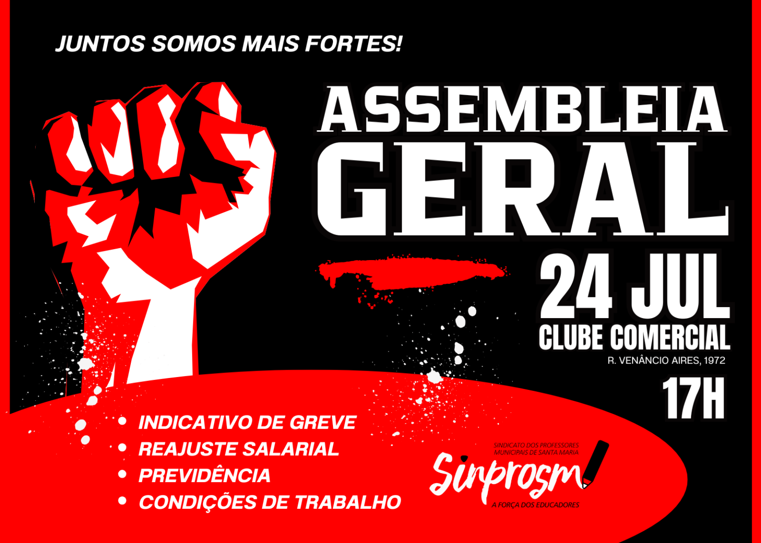 Professores da rede municipal de Santa Maria avaliam possibilidade de greve em agosto