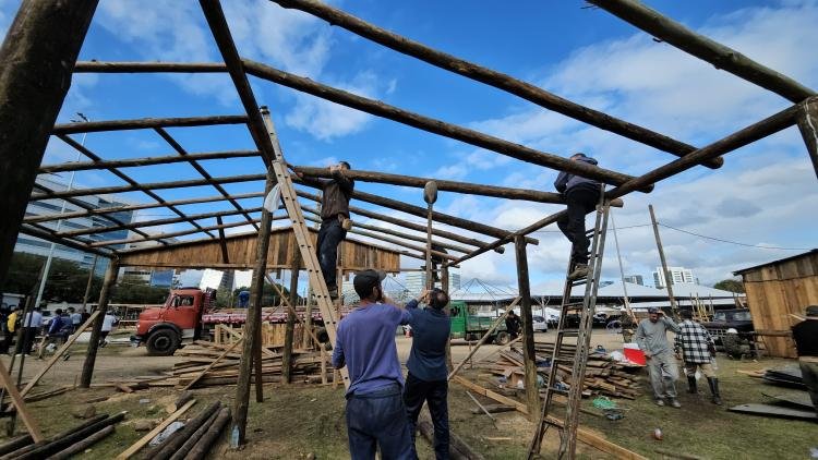 Primeiros piquetes chegam ao Parque Harmonia para o Acampamento Farroupilha 2025
