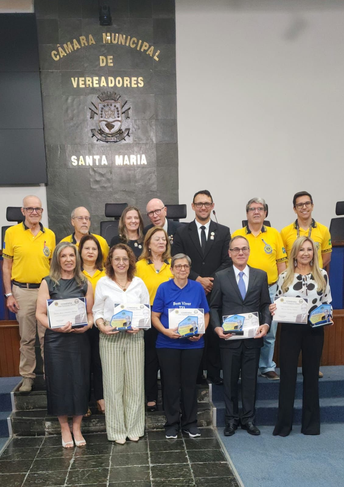 Solidariedade em destaque: Clubes de Lions de Santa Maria entregam Comenda João Fernando Sobral