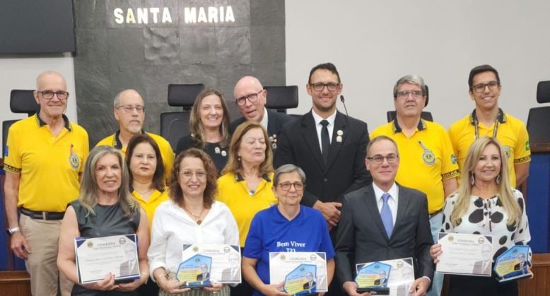 Solidariedade em destaque: Clubes de Lions de Santa Maria entregam Comenda João Fernando Sobral